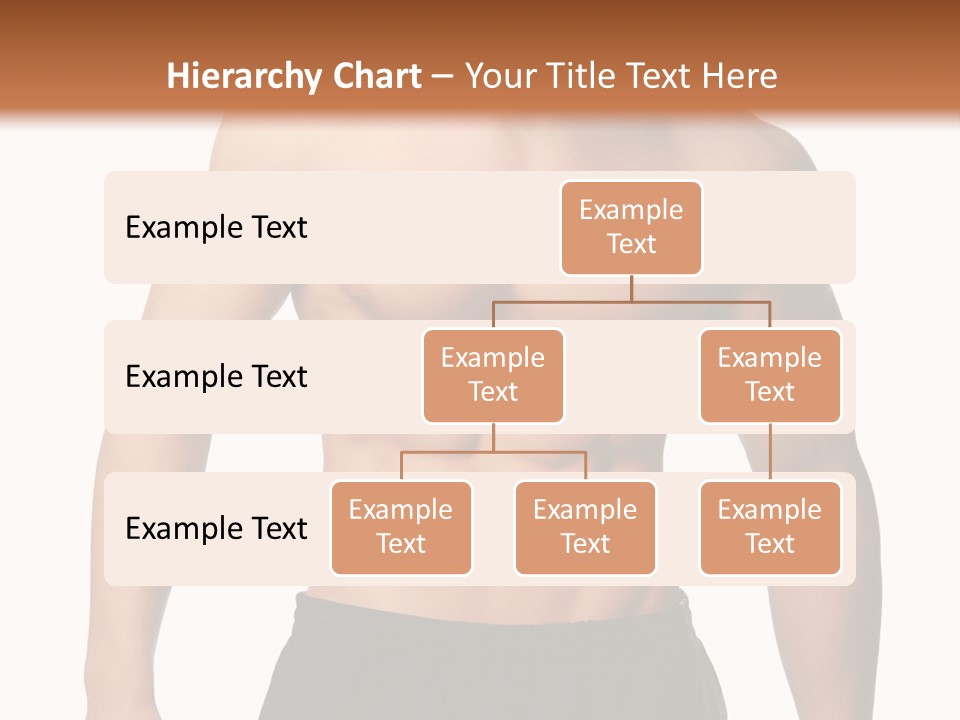 Sport And Health Body Of Young Muscular Man. Isolated On White. PowerPoint Template