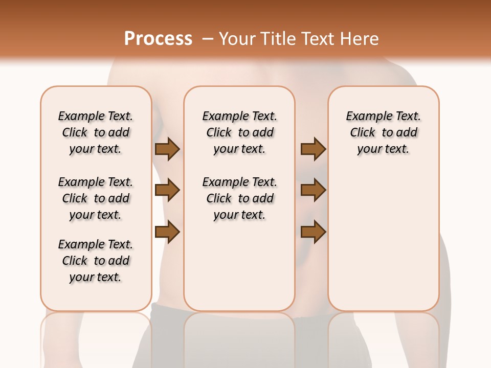 Sport And Health Body Of Young Muscular Man. Isolated On White. PowerPoint Template