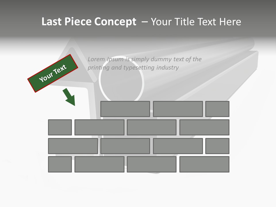 Baby Seeing Self In Mirror PowerPoint Template