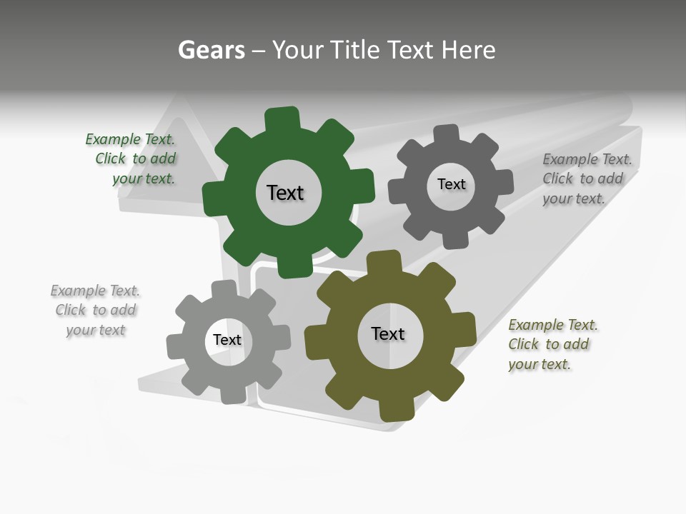 Baby Seeing Self In Mirror PowerPoint Template