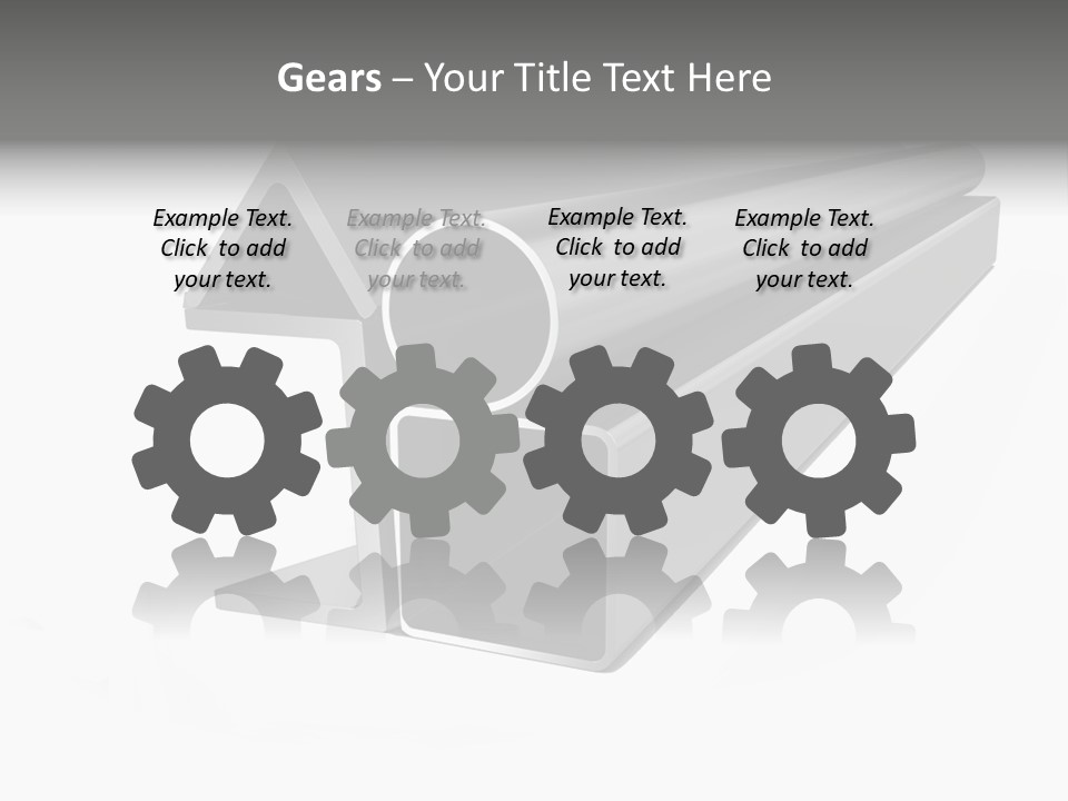 Baby Seeing Self In Mirror PowerPoint Template