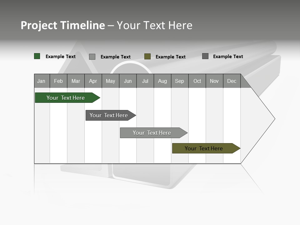 Baby Seeing Self In Mirror PowerPoint Template