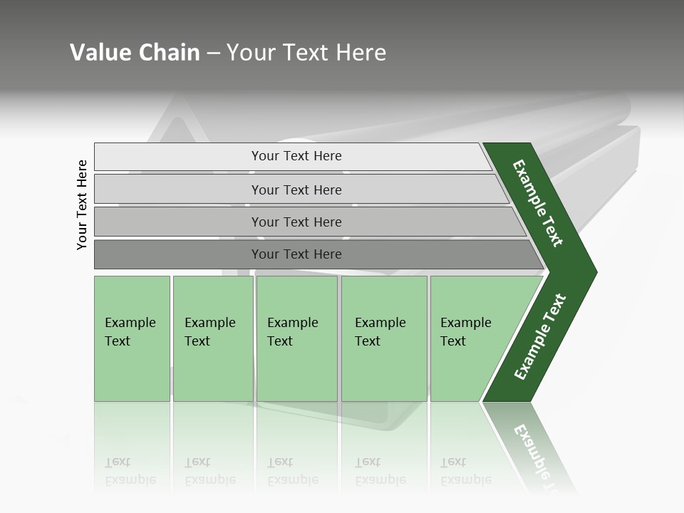 Baby Seeing Self In Mirror PowerPoint Template
