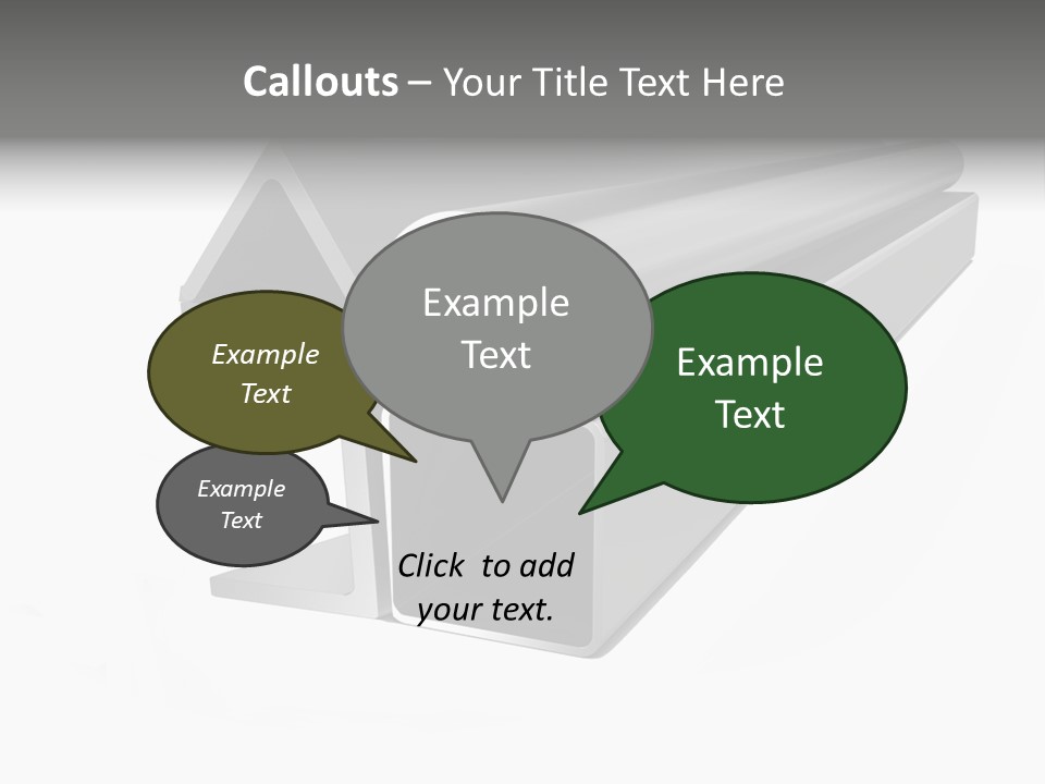 Baby Seeing Self In Mirror PowerPoint Template