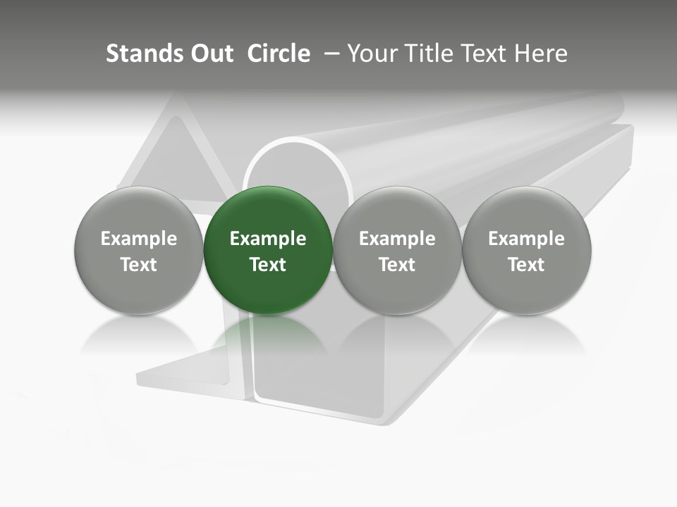 Baby Seeing Self In Mirror PowerPoint Template