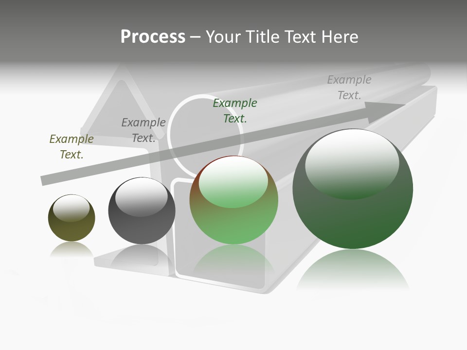 Baby Seeing Self In Mirror PowerPoint Template