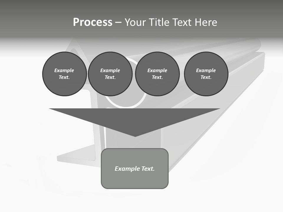 Baby Seeing Self In Mirror PowerPoint Template