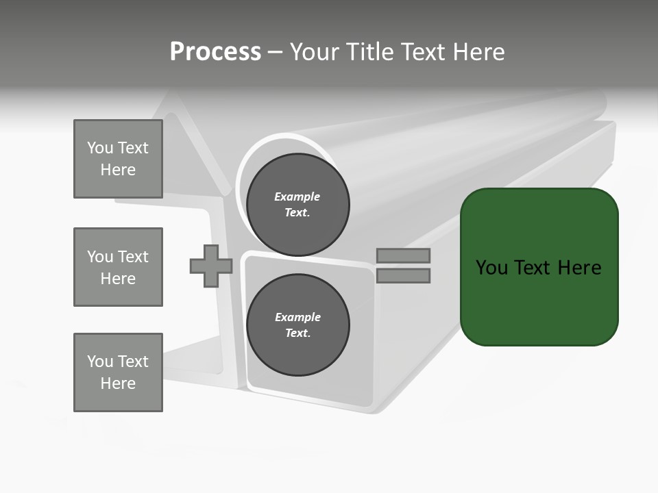 Baby Seeing Self In Mirror PowerPoint Template