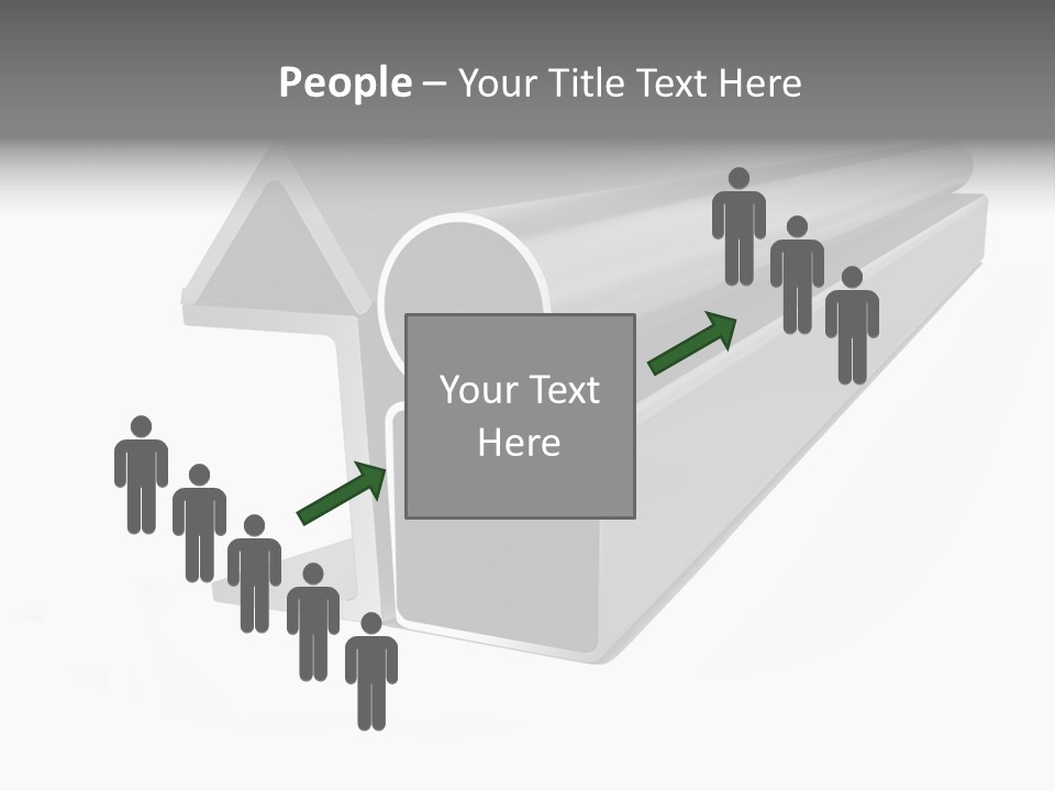 Baby Seeing Self In Mirror PowerPoint Template