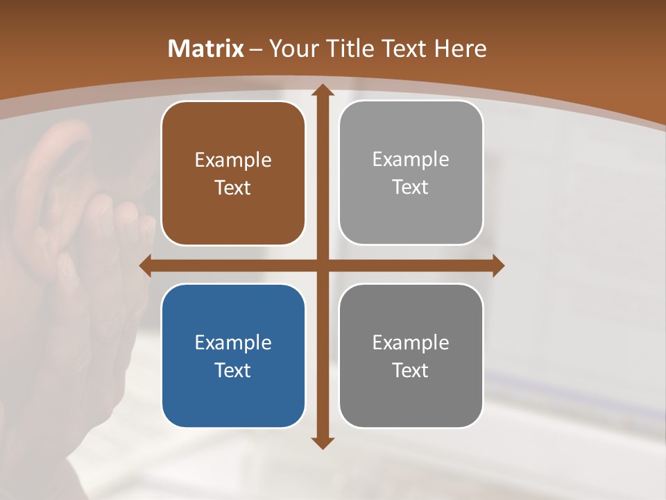 Man Looking At Computer Screen PowerPoint Template