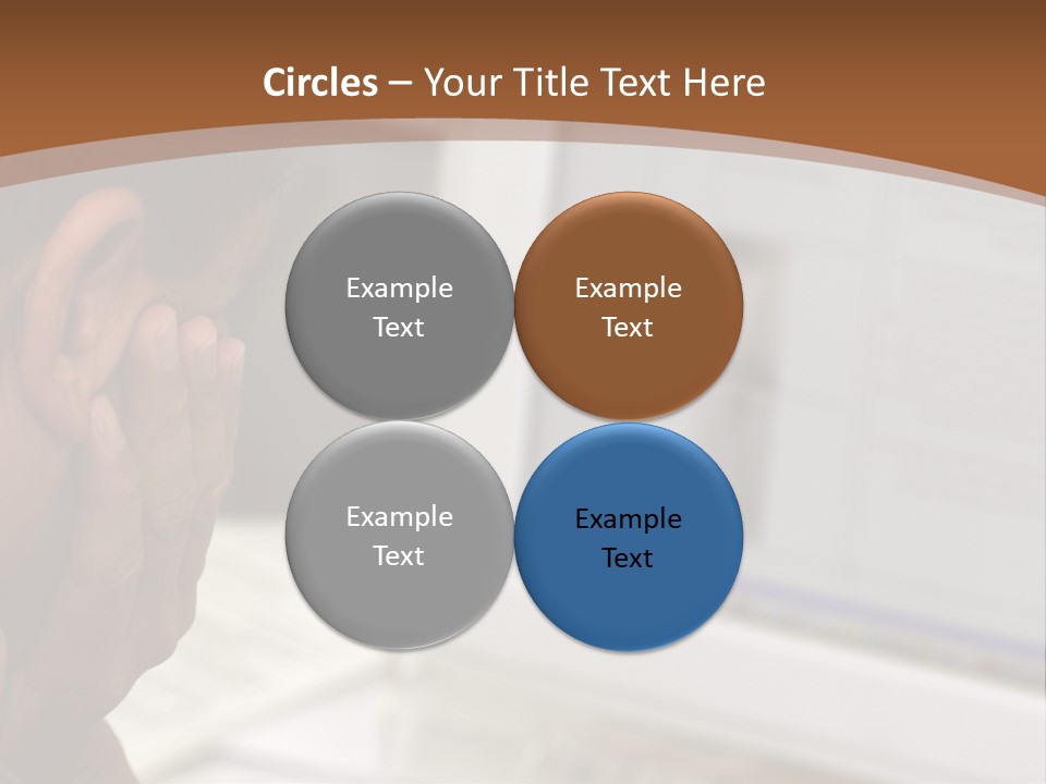 Man Looking At Computer Screen PowerPoint Template