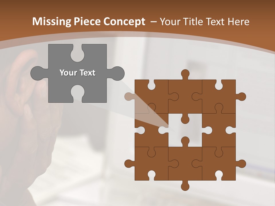 Man Looking At Computer Screen PowerPoint Template