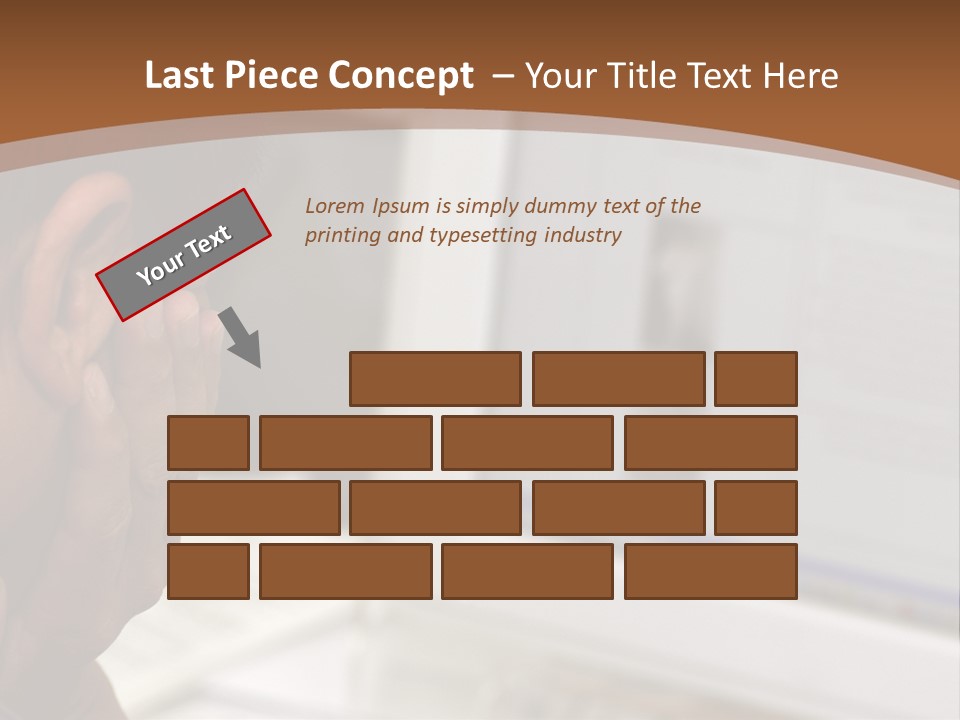 Man Looking At Computer Screen PowerPoint Template