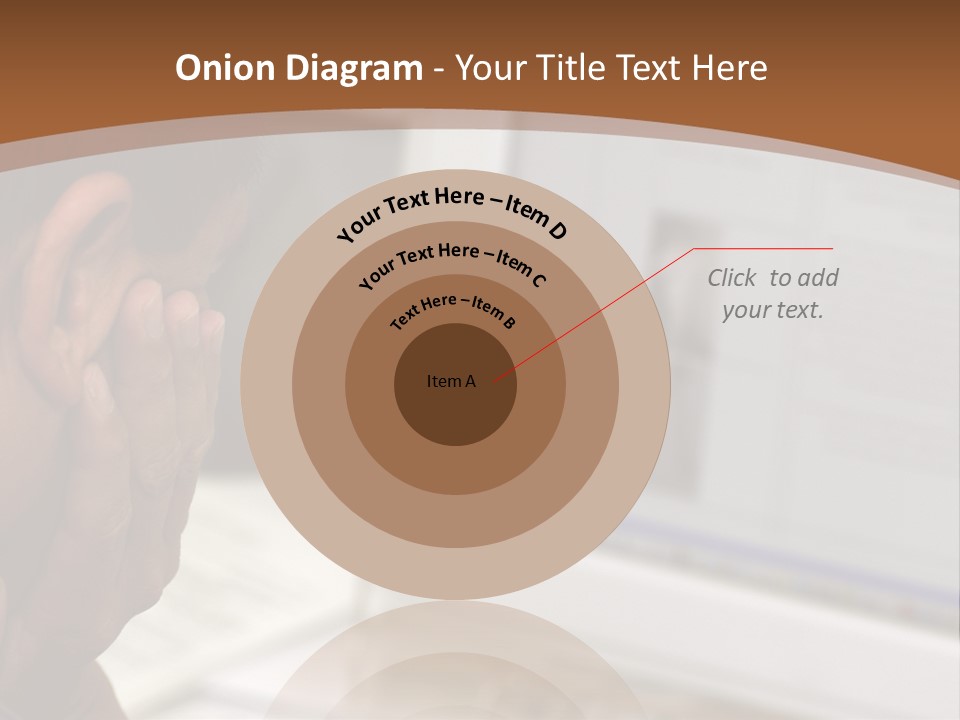 Man Looking At Computer Screen PowerPoint Template