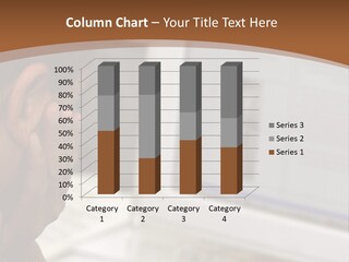 Man Looking At Computer Screen PowerPoint Template