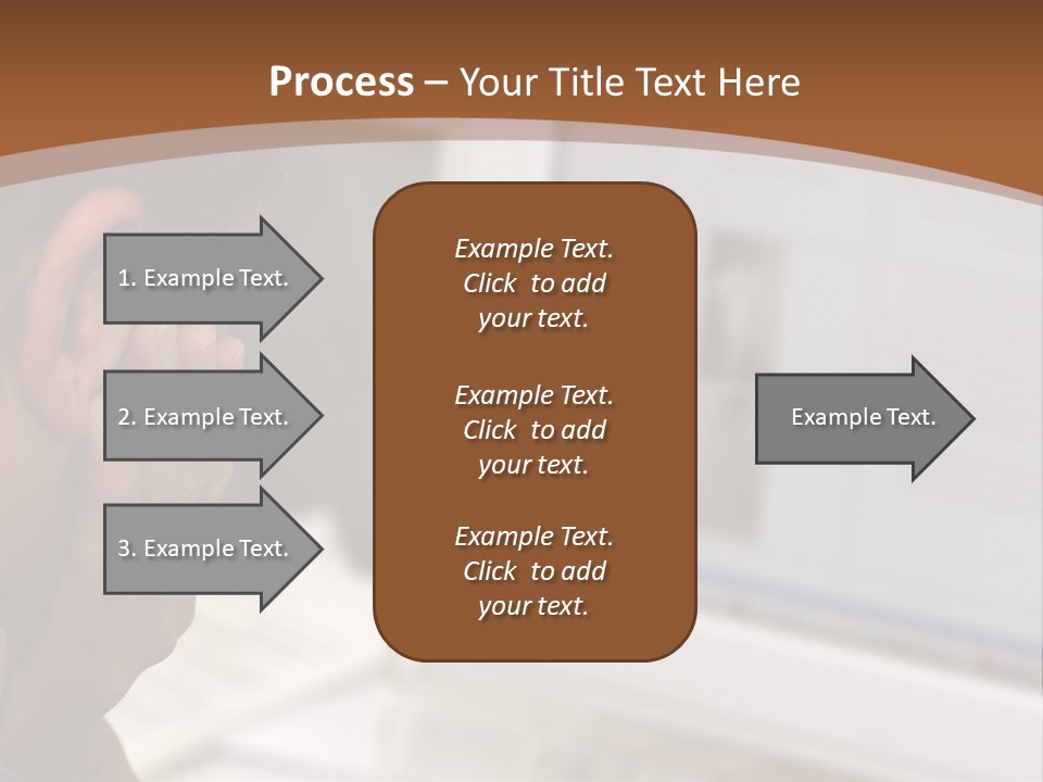 Man Looking At Computer Screen PowerPoint Template