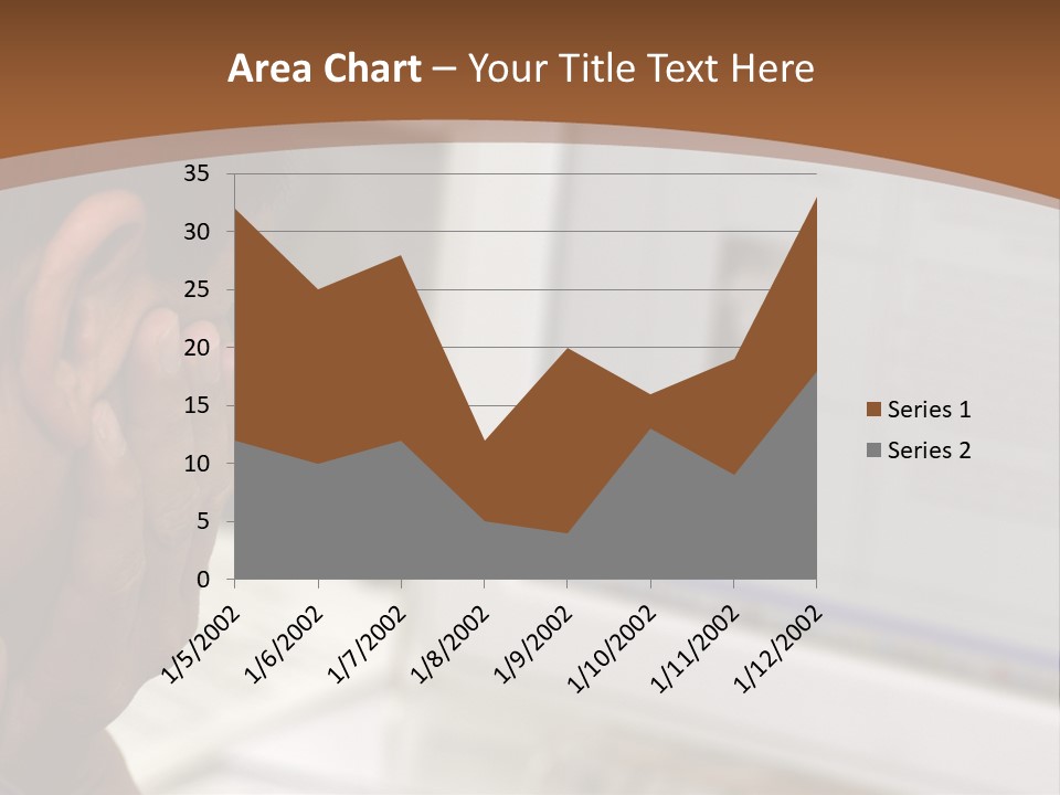 Man Looking At Computer Screen PowerPoint Template