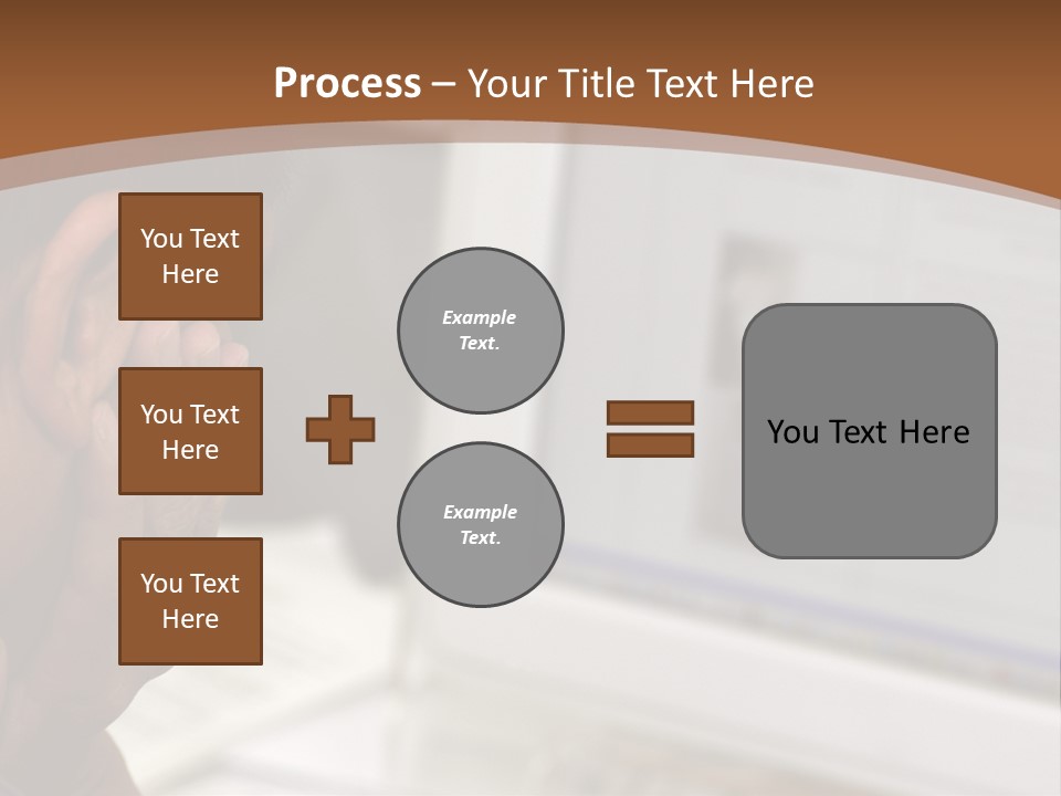 Man Looking At Computer Screen PowerPoint Template