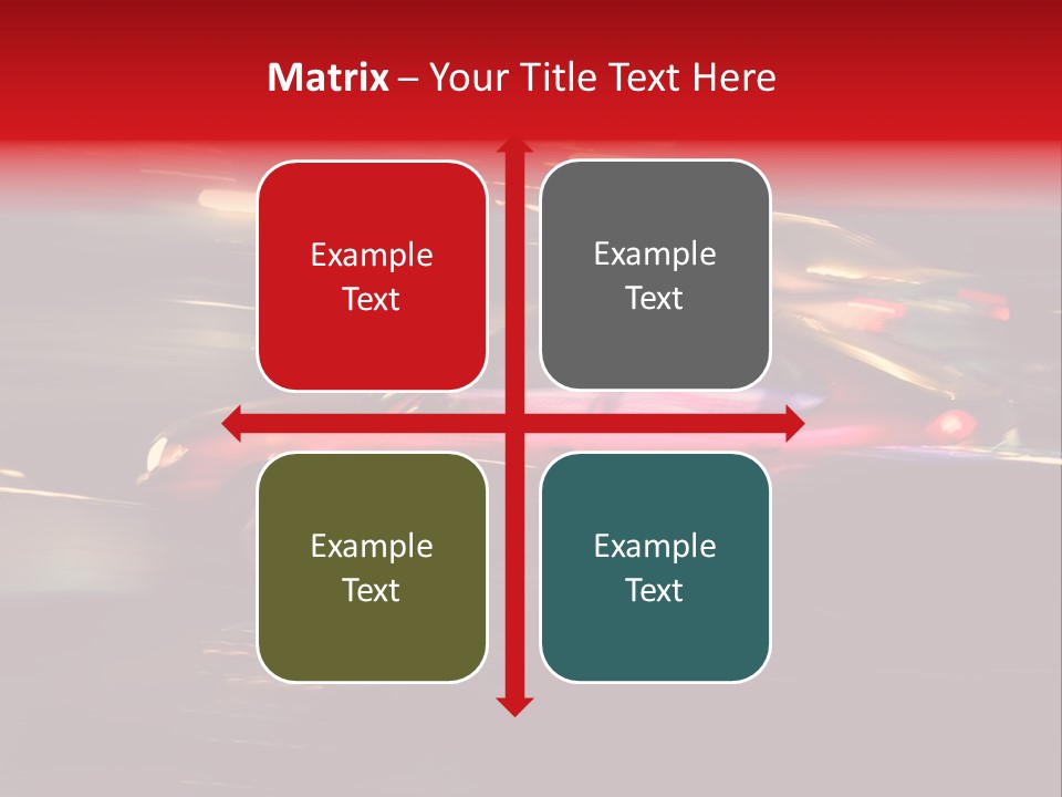 The Brisk Night Movement At Centre Of The Big City PowerPoint Template