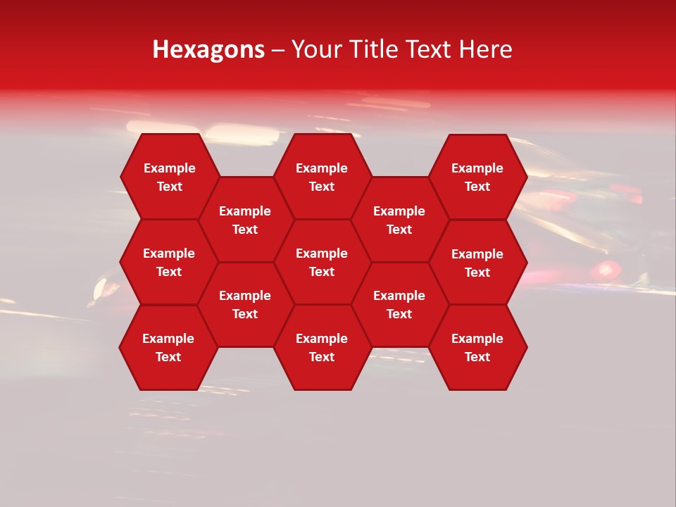 The Brisk Night Movement At Centre Of The Big City PowerPoint Template