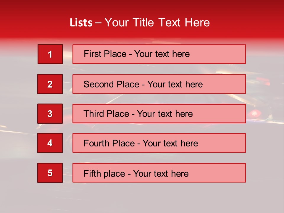 The Brisk Night Movement At Centre Of The Big City PowerPoint Template