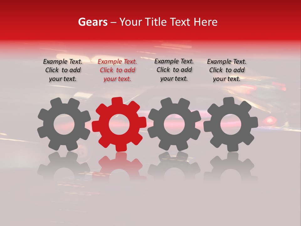 The Brisk Night Movement At Centre Of The Big City PowerPoint Template