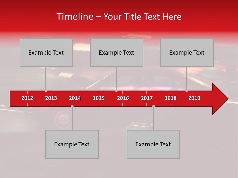 The Brisk Night Movement At Centre Of The Big City PowerPoint Template