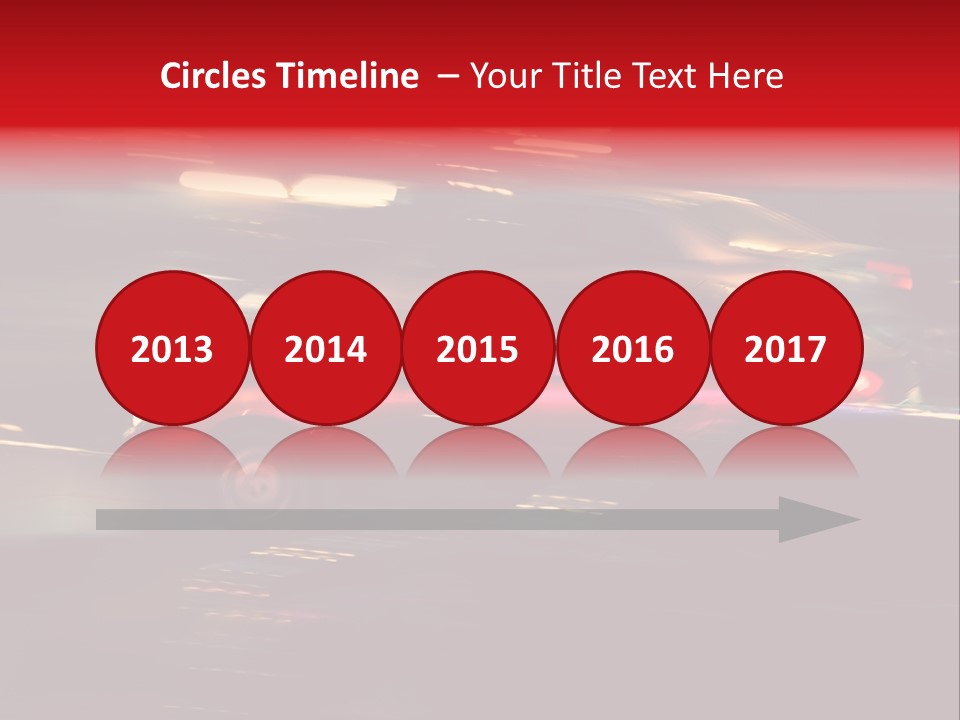 The Brisk Night Movement At Centre Of The Big City PowerPoint Template