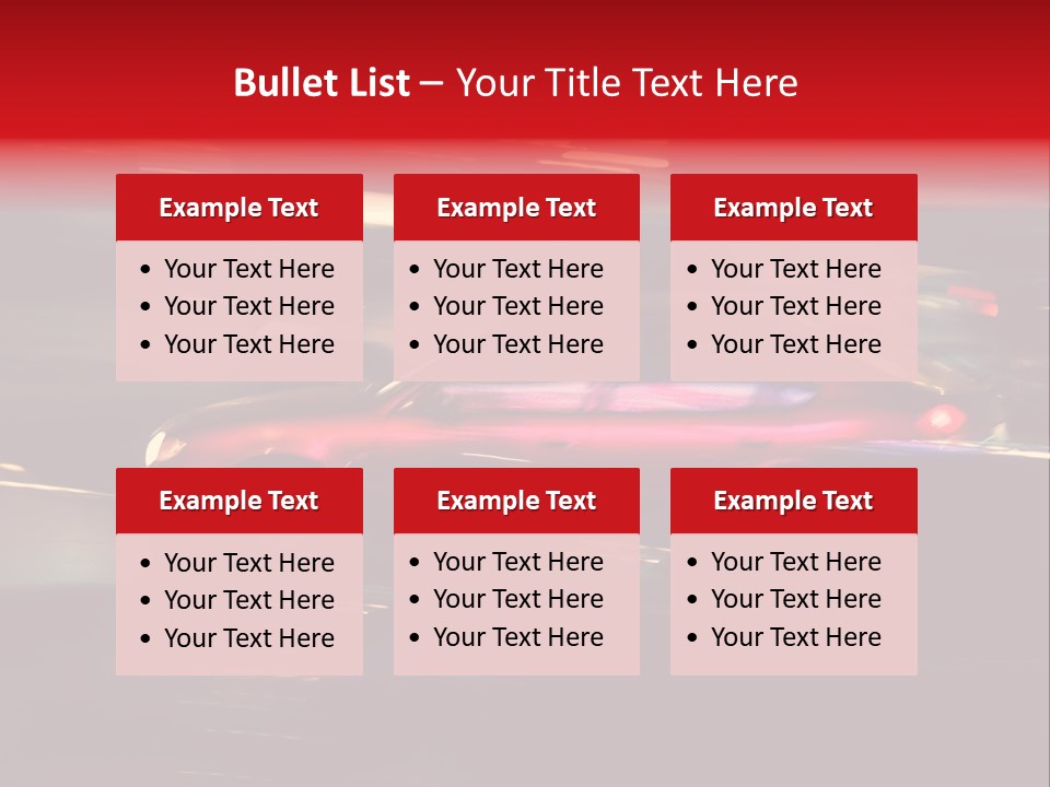 The Brisk Night Movement At Centre Of The Big City PowerPoint Template