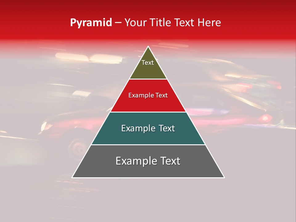 The Brisk Night Movement At Centre Of The Big City PowerPoint Template