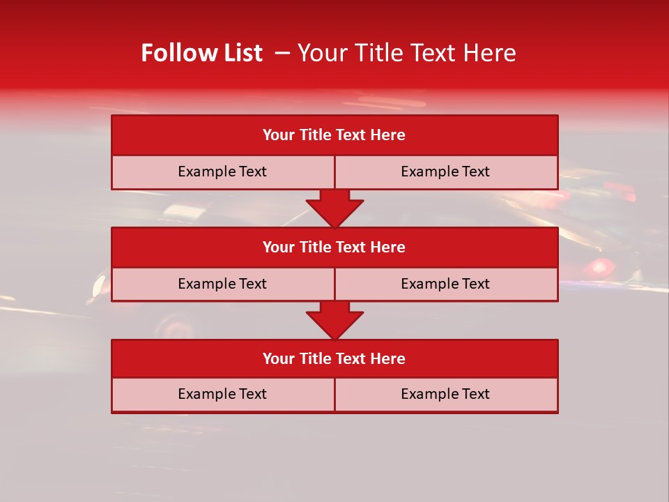 The Brisk Night Movement At Centre Of The Big City PowerPoint Template