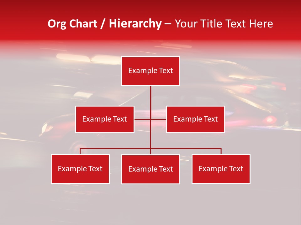 The Brisk Night Movement At Centre Of The Big City PowerPoint Template
