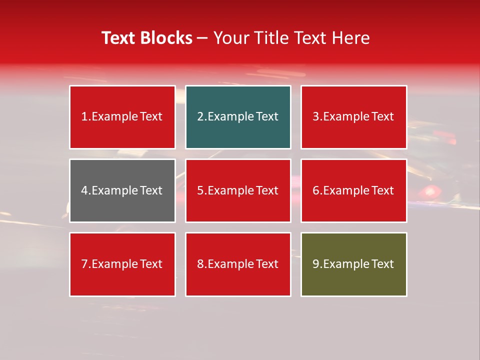 The Brisk Night Movement At Centre Of The Big City PowerPoint Template