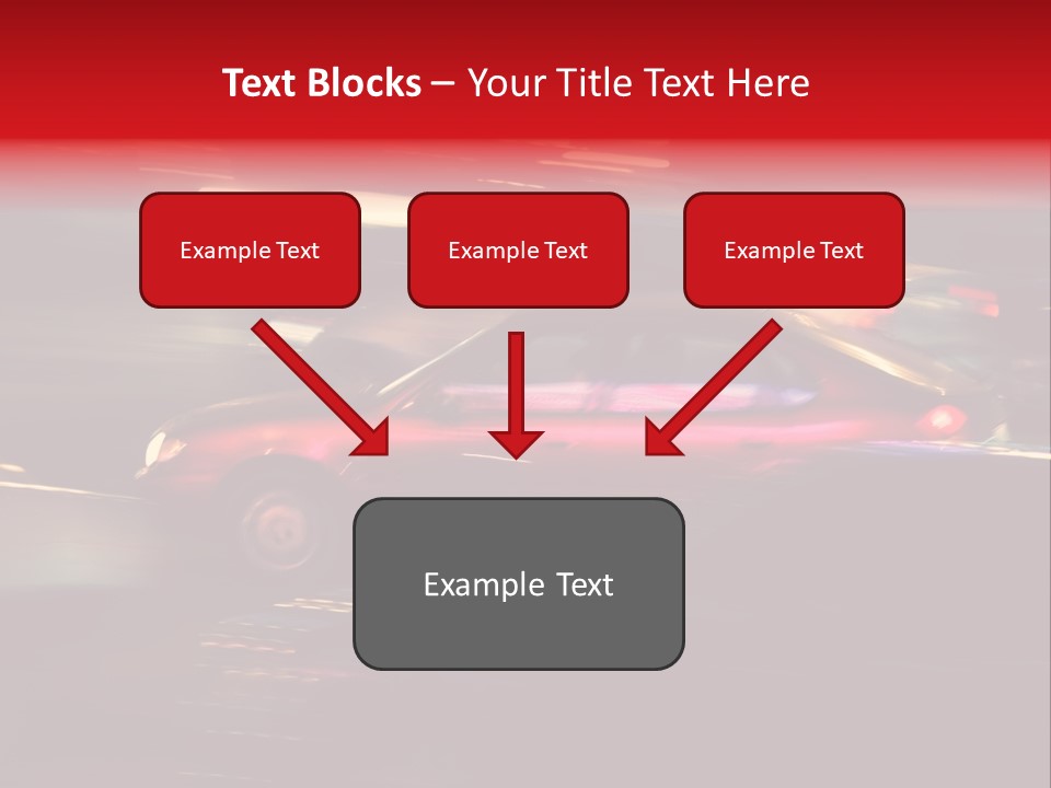 The Brisk Night Movement At Centre Of The Big City PowerPoint Template
