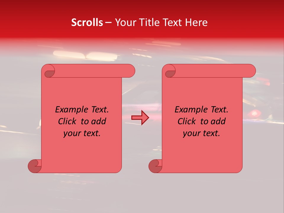 The Brisk Night Movement At Centre Of The Big City PowerPoint Template