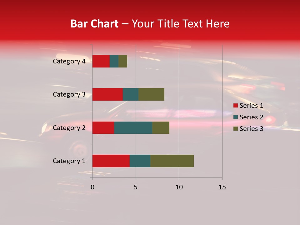 The Brisk Night Movement At Centre Of The Big City PowerPoint Template