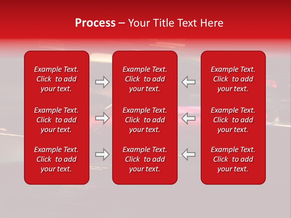 The Brisk Night Movement At Centre Of The Big City PowerPoint Template