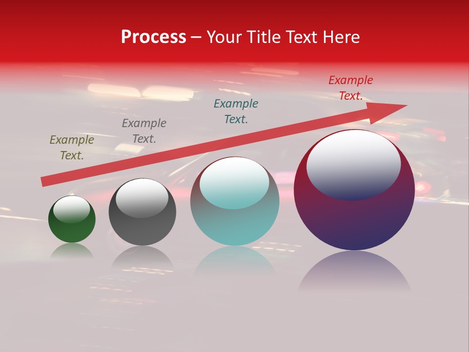 The Brisk Night Movement At Centre Of The Big City PowerPoint Template