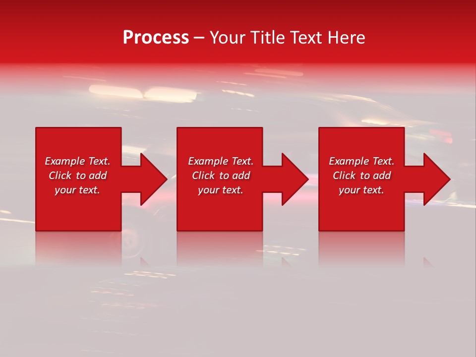 The Brisk Night Movement At Centre Of The Big City PowerPoint Template