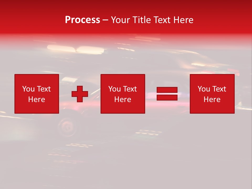 The Brisk Night Movement At Centre Of The Big City PowerPoint Template