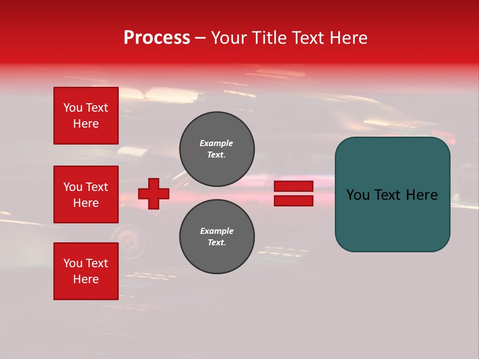 The Brisk Night Movement At Centre Of The Big City PowerPoint Template