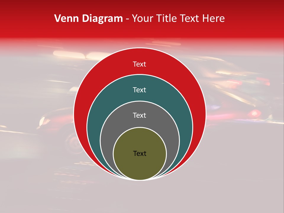 The Brisk Night Movement At Centre Of The Big City PowerPoint Template