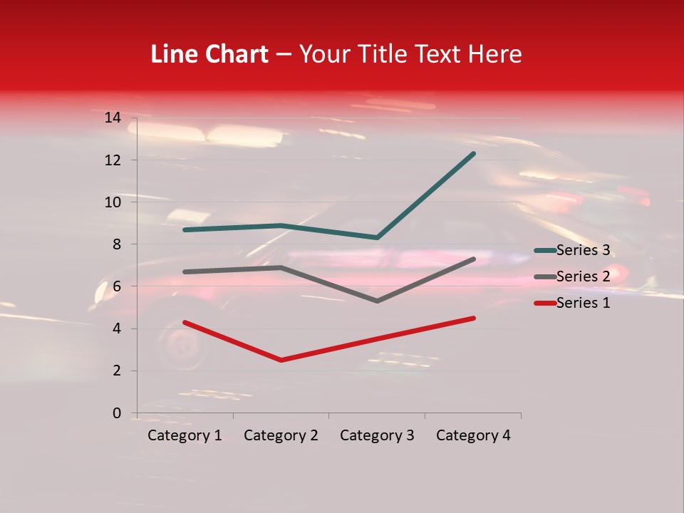 The Brisk Night Movement At Centre Of The Big City PowerPoint Template