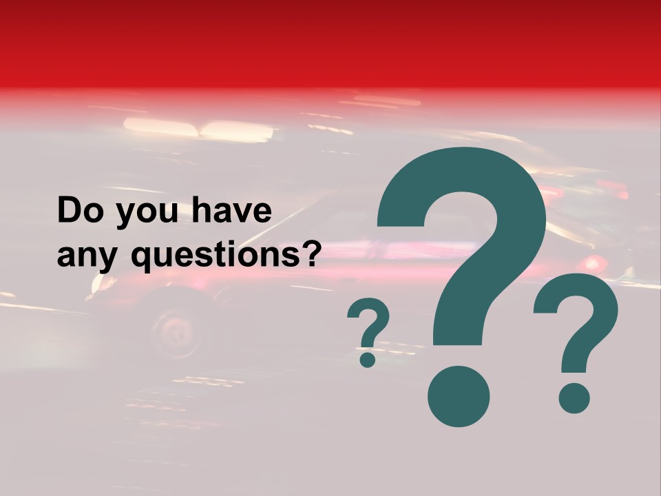 The Brisk Night Movement At Centre Of The Big City PowerPoint Template