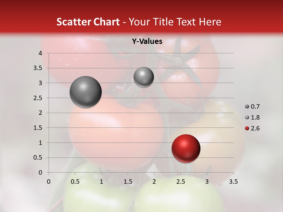 A Bunch Of Tomatoes On A Plant With A Red Background PowerPoint Template