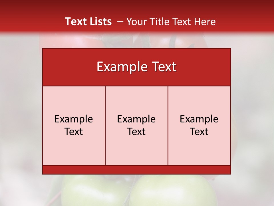 A Bunch Of Tomatoes On A Plant With A Red Background PowerPoint Template