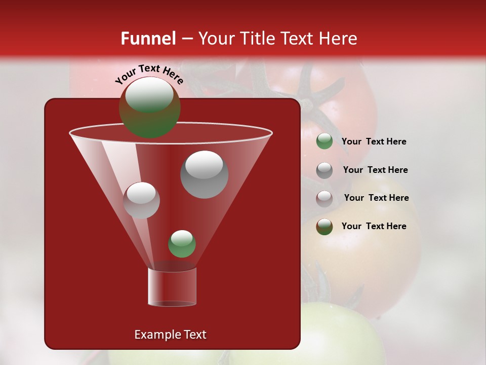 A Bunch Of Tomatoes On A Plant With A Red Background PowerPoint Template