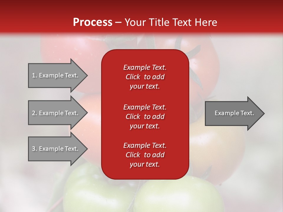 A Bunch Of Tomatoes On A Plant With A Red Background PowerPoint Template