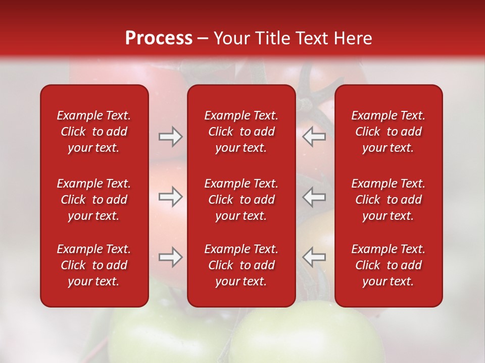 A Bunch Of Tomatoes On A Plant With A Red Background PowerPoint Template
