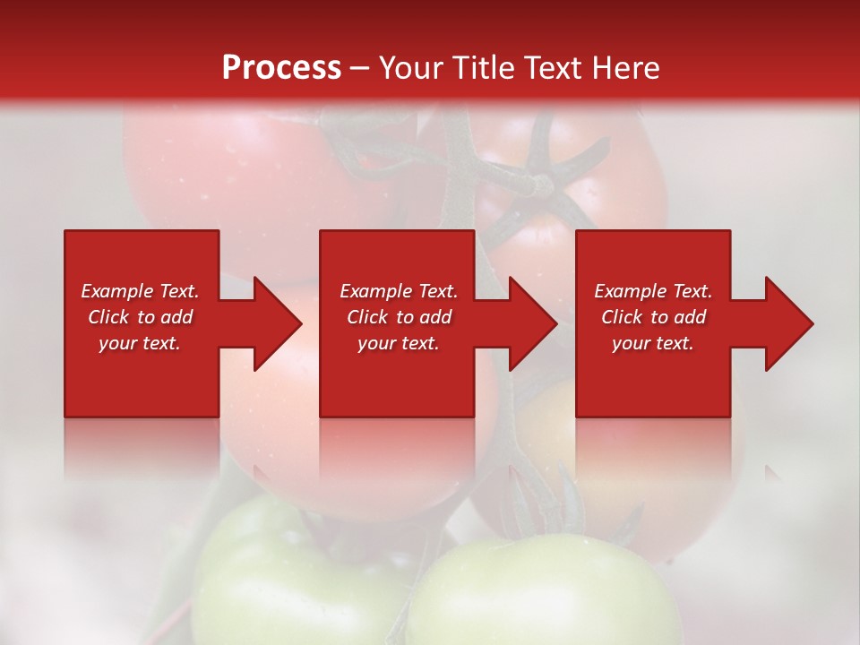 A Bunch Of Tomatoes On A Plant With A Red Background PowerPoint Template